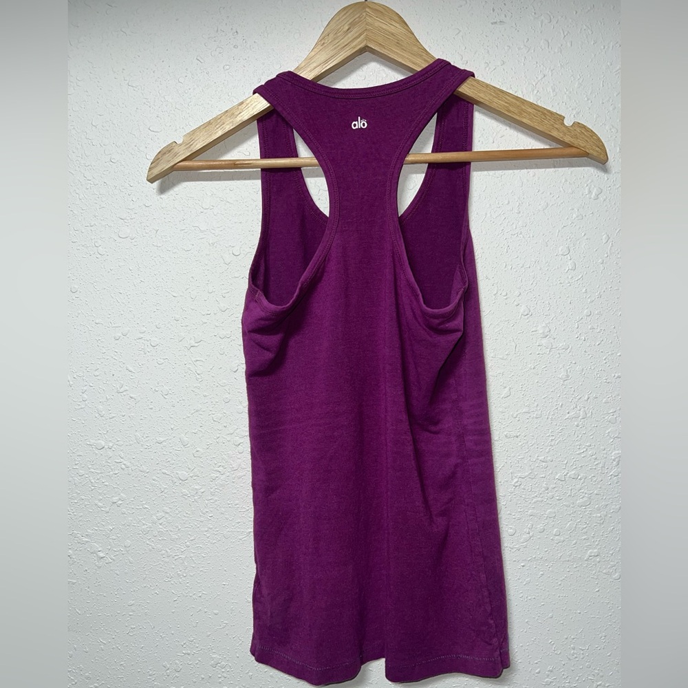 Alo CoolFit Racerback Tank‎ Top Womens Size XS Color Magenta - Picture 2 of 6